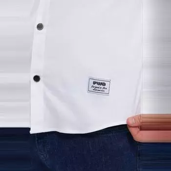 Хлопковая рубашка DeepSEA Slim Fit с длинным рукавом и пуговицами 2403012