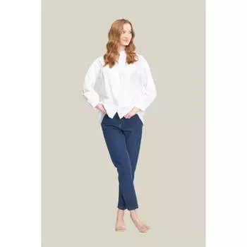 Хлопковая рубашка стандартного кроя Pery White