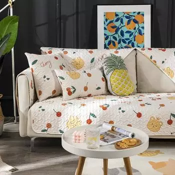 Хлопковая саржевая диванная подушка из плотной ткани, хлопковая универсальная универсальная нескользящая подушка на четыре сезона, чехол для дивана 50*70cm