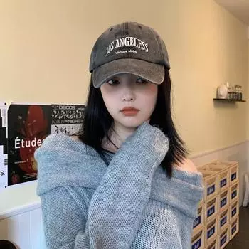 Хлопковая стираная кепка с надписью старая кепка мужская и женская универсальная модная ретро бейсболка Adjustable красный