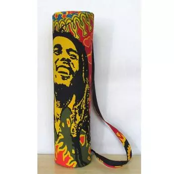 Хлопковая сумка для коврика для йоги, спортивная сумка ручной работы, сумка для переноски, сумка для пилатеса, сумка для фитнеса, сумка для упражнений L-26 Inch, Dia-6 Inch разноцветный