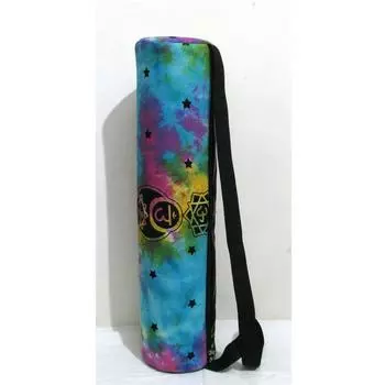 Хлопковая сумка для коврика для йоги, спортивная сумка ручной работы, сумка для переноски, сумка для пилатеса, сумка для фитнеса, сумка для упражнений L-26 Inch, Dia-6 Inch разноцветный