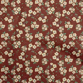 Хлопковая ткань oneOone Flex Maroon, детские товары для квилтинга с цветочным принтом, ткань для шитья в ярдах, 40 дюймов 42 Inch Wide - Viscose Chiffon средний синий