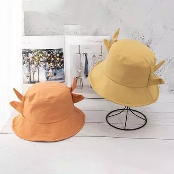 Хлопковая уличная пляжная кепка рогатая солнцезащитная шляпа с коровьим узором кепка солнцезащитная шляпа женская панама белый