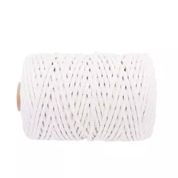Хлопковая веревка своими руками, тонкая хлопковая нить, переплетный материал для плетения веревок 3pcs
