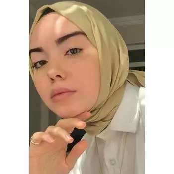 Хлопковая вуаль Hijab Oil Green