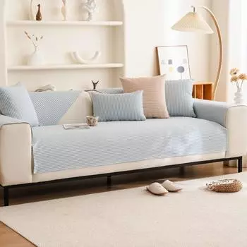 Хлопково-льняная подушка для дивана, простой современный нескользящий чехол для дивана, ткань для четырех сезонов, обычные ткани, кожаный чехол для дивана, спинка, полотенце 70*70cm