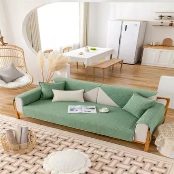 Хлопково-льняная подушка для дивана, универсальная однотонная подушка для дивана на четыре сезона, простая современная нескользящая льняная подушка для дивана 70x70