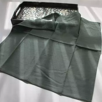 Хлопково-льняная ткань Салфетка Чайное полотенце Однотонная Квадратная Западная Свадьба Минималистичная Салфетка Ткань Мягкая Чистящая Ткань Накрывочная Ткань Dark green one About 40*40cm