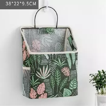 Хлопково-льняное общежитие, настенная сумка для хранения, настенная дверь, шкаф, столешница, тканевый органайзер, корзина для книг, журнал для компакт-дисков