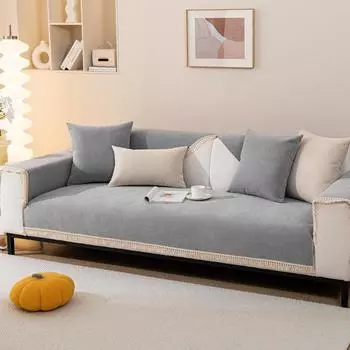 Хлопково-льняной стиль, диванная подушка с кисточками, синель, чехол для дивана, полотенце, универсальный чехол для дивана, летний чехол для дивана, новинка 70*70cm