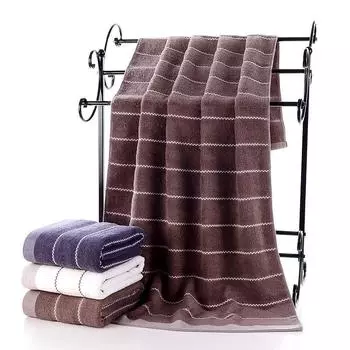 Хлопковое банное полотенце Толстое мягкое хлопковое полотенце 70 x 140 см белый