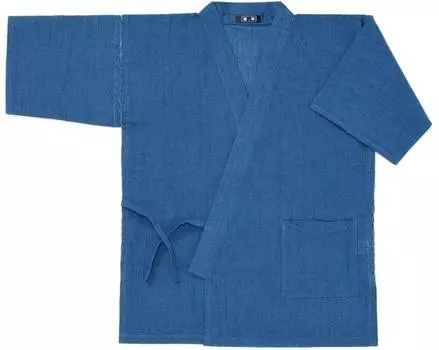 Хлопковое белье янаги дзинбей для мужчин производства Японии [Варакугуре], (Л, синий) синий