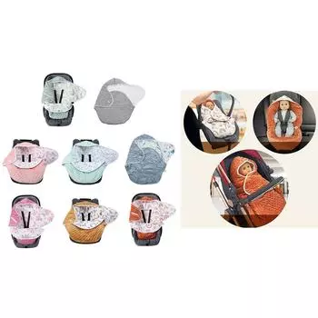 Хлопковое детское одеяло-одеяло для автокресел и колясок, универсальное детское одеяло-пеленка, одеяло с несколькими узорами 1