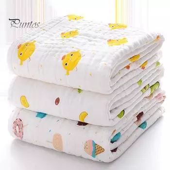 Хлопковое детское одеяло, привлекательное, сохраняет тело сухим, тонкая ткань для пеленания новорожденных с мультяшным принтом