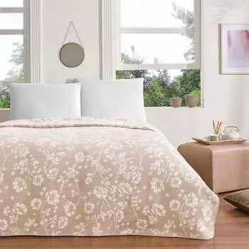 Хлопковое двойное одеяло Ta Polly, бежевое