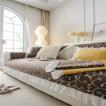 Хлопковое кружевное полотенце для дивана с кружевным утолщенным нескользящим принтом, высококачественное одеяло для дивана, новое полиэстеровое полотенце 70x70