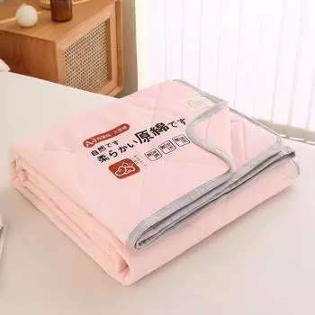 Хлопковое летнее стеганое одеяло 200x230 см, можно спать голым, односпальное, двуспальное, с наполнителем из соевого волокна, королевское одеяло 100x150cm 1pc