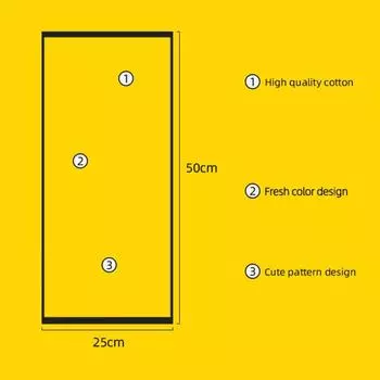 Хлопковое маленькое квадратное полотенце с милой вышивкой в виде мультфильма, простое детское квадратное полотенце для детского сада, полотенце для мытья лица младенца 25X25CM