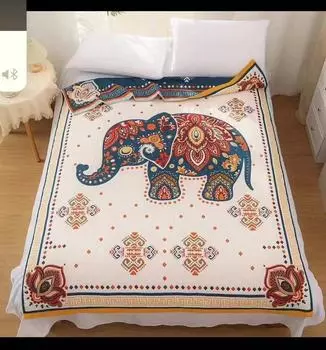 Хлопковое марлевое одеяло для взрослых, летнее, прохладное одеяло, одеяло из десяти слоев пряжи, универсальное одеяло на все сезоны 120x200