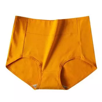 Хлопковое нижнее белье большого размера со средней талией, дышащие треугольные брюки, эластичное модное нижнее белье M