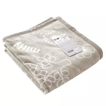 Хлопковое одеяло Nishikawa Miffy, полуодеяло Izumiotsu, сделано в Японии, половина, 140 x 100 см, хлопковое одеяло, хлопок, тонкое, среднее, симпатичное, моющееся, домашнее, серо-бежевое серый