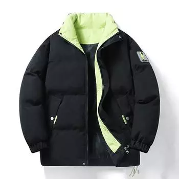 Хлопковое пальто Explosion, мужское пальто на осень и зиму, плюс кашемировое брендовое пальто для пары, толстое зимнее пальто с хлопковой подкладкой M белый