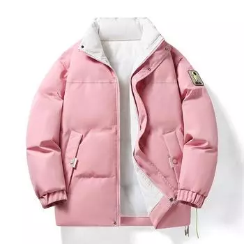 Хлопковое пальто Explosion, мужское пальто на осень и зиму, плюс кашемировое брендовое пальто для пары, толстое зимнее пальто с хлопковой подкладкой M белый