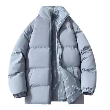 Хлопковое пальто, мужская новая зимняя свободная хлопковая куртка, красивая и теплая, утолщенный воротник-стойка, универсальное повседневное хлопковое пальто M