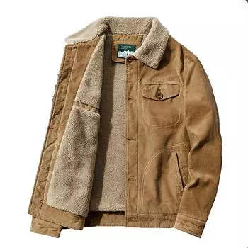 Хлопковое пальто, мужская зимняя кашемировая куртка, молодежная короткая рабочая одежда в стиле ретро, повседневное кашемировое пальто L