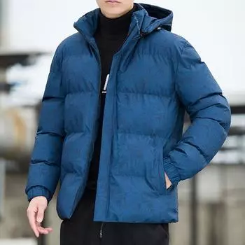 Хлопковое пальто мужское новое осенне-зимнее бархатное утолщенное хлопковое пальто с кленовым листом пуховик мужское модное брендовое зимнее пальто M