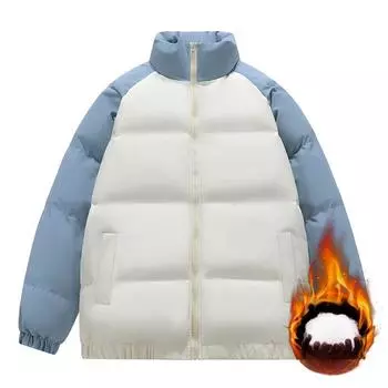 Хлопковое пальто мужское новое зимнее японское ретро универсальное пальто с воротником-стойкой хлопковое пальто свободного покроя теплая куртка для мужчин подростков S