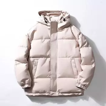 Хлопковое пальто мужское зимнее пальто в гонконгском стиле парное хлопковое пальто с капюшоном свободное утолщенное хлопковое пальто мужское хлопковое пальто большого размера M