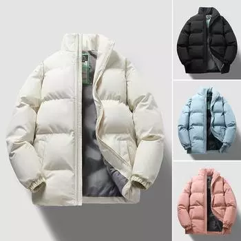 Хлопковое пальто, зимнее хлопковое пальто, мужская куртка, мужская повседневная куртка с воротником-стойкой, модная утолщенная хлопковая куртка в гонконгском стиле, пальто из хлеба M