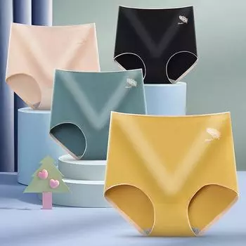 Хлопковое перо дышащее нижнее белье графеновые трусики с промежностью бесшовные трусы женское нижнее белье M циан