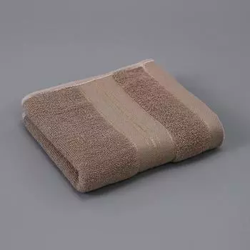 Хлопковое платиновое полотенце с мягким впитывающим слоем, утолщенное 35x75cm коричневый