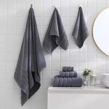 Хлопковое полотенце, банное полотенце, квадратное полотенце, набор из шести предметов, банное полотенце Star Hotel из чистого хлопка, теплое и удобное, для дома, предметы первой необходимости, тканые полотенца 1 SET