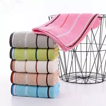 Хлопковое полотенце для лица 34x74 см Полотенце для рук Полотенце для сухих волос Банное полотенце Банное полотенце розовый