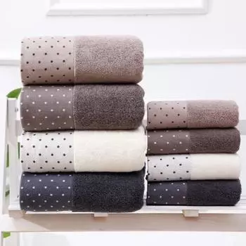 Хлопковое полотенце для лица, домашнее хлопковое полотенце для лица для взрослых, рекламное подарочное полотенце для супермаркета 35x75cm&1pc белый