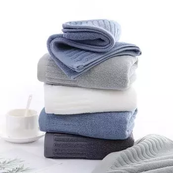 Хлопковое полотенце для лица. Изысканный дизайн краев. Удобный впитывающий материал. Без ворса. Можно стирать лицо. светло-серый