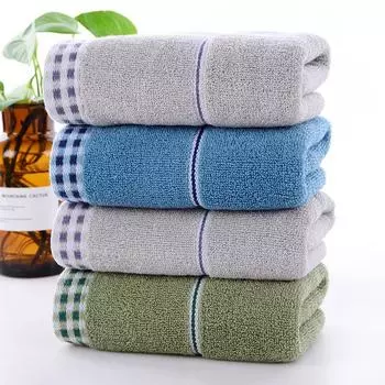 Хлопковое полотенце, полотенце для рук, полотенце для лица, мягкое и толстое. 35*75cm зелёный