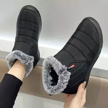 Хлопковые ботинки для мужчин и женщин, флисовые и утепленные зимние ботинки, новые легкие и теплые хлопковые ботинки для зимы 2025 года 36