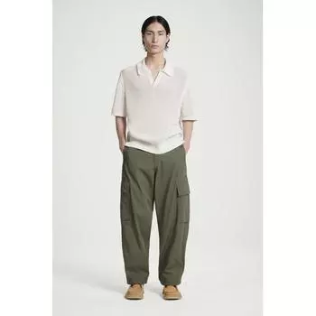 Хлопковые брюки-карго COS Japan Khaki/44