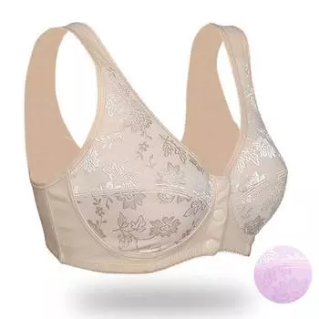 Бюстгальтер с пряжкой спереди, женское нижнее белье 80B розовый