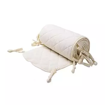 Хлопковые чехлы для детских колясок, съемные, многоразовые, защитные, однотонные, сменные, подушки для детской кроватки, аксессуары для защиты детской кроватки 120x15cm