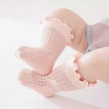 Хлопковые детские носки для мальчиков и девочек, повседневные детские однотонные носки для мальчиков и девочек, детские весенне-летние носки для детей 0-3 лет