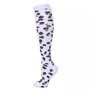 Хлопковые гольфы до колена - 15–20 мм рт. ст. Носки с градуированной компрессией — мягкие и дышащие поддерживающие носки S