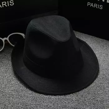 [Хлопковые и льняные ткани] [По размеру] Мужские и женские панамы Jazz Hats, Sun Hats, Top Hats, Sun Hats head and tail 57cm or so