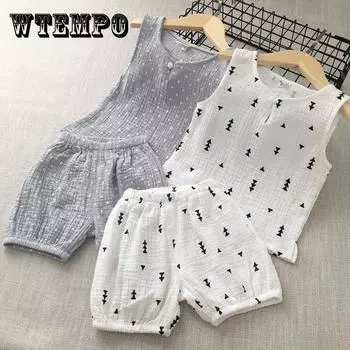 Хлопковые комплекты для малышей, спортивная футболка для мальчиков и девочек + шорты, комплекты одежды для малышей, одежда с кондиционером для маленьких мальчиков и девочек 120 синий