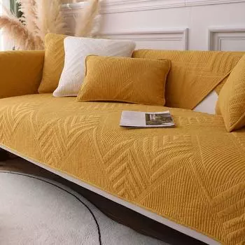 Хлопковые коврики для дивана высшего качества, нескользящие, для украшения гостиной, чехлы для спинок, современные, минималистичные, утолщенные, хлопковые, пылезащитные, для дивана, полотенца 70x70cm 1pcs